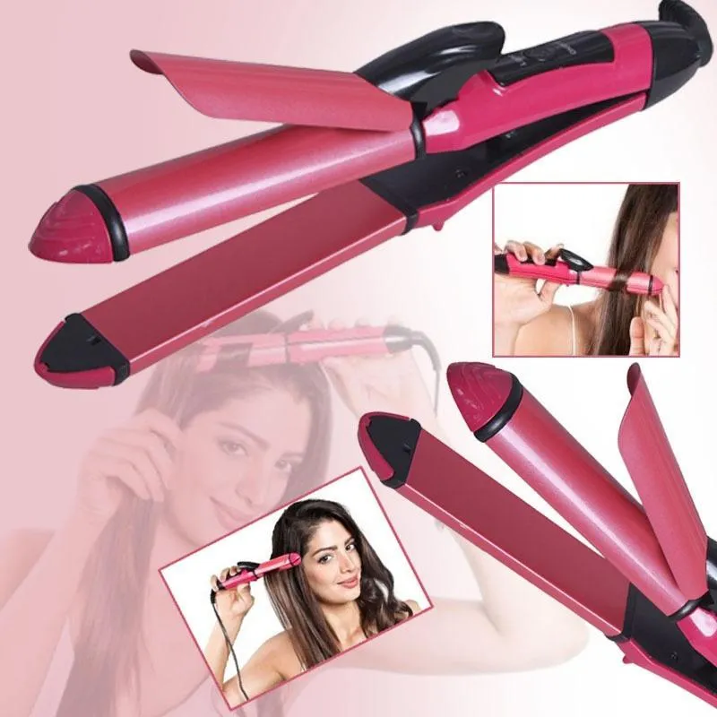 2 In 1 Hair Curler & Straightener 1