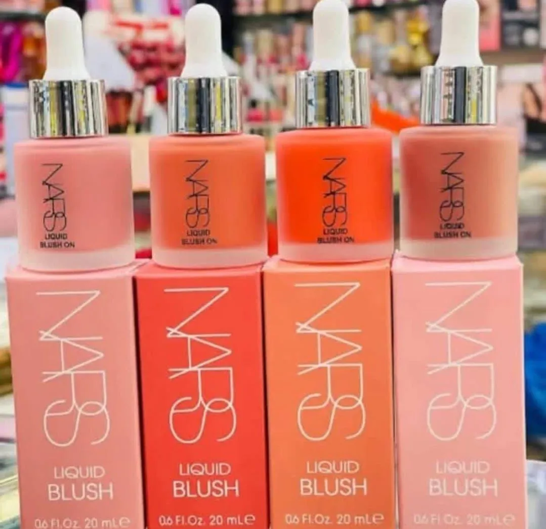 12 Hours Light Coverage Blush - Set of 4 Liquid Blushes for All Skin Types