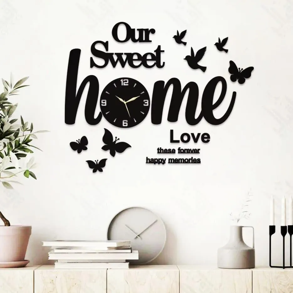 sweet Home Design 3D Wall Clock