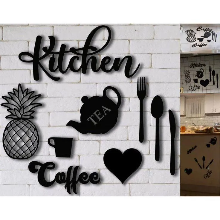 New Unique Design Kitchen Wooden Wall Art Wall Art