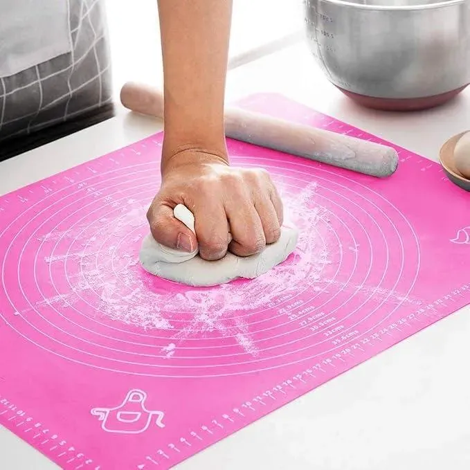 Large Size Silicon RotiMat Pastry Fondant DoughRolling Mat Silicone Surface