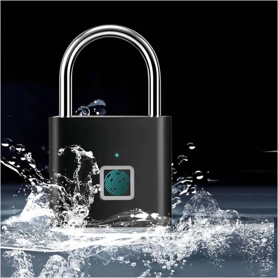High Quality Smart Fingerprint Lock USB Rechargeable Biometric Digital Padlock