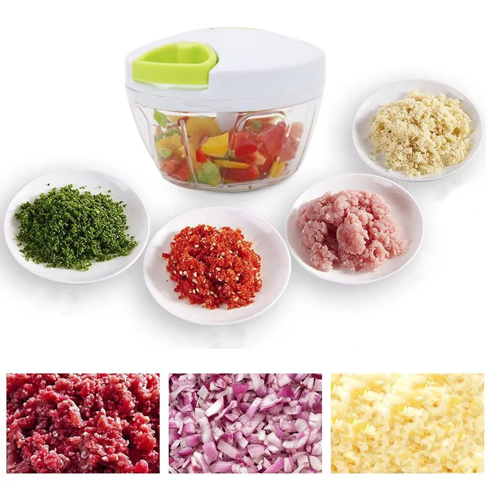 Manual Food Chopper Multicolor Kitchen Tool