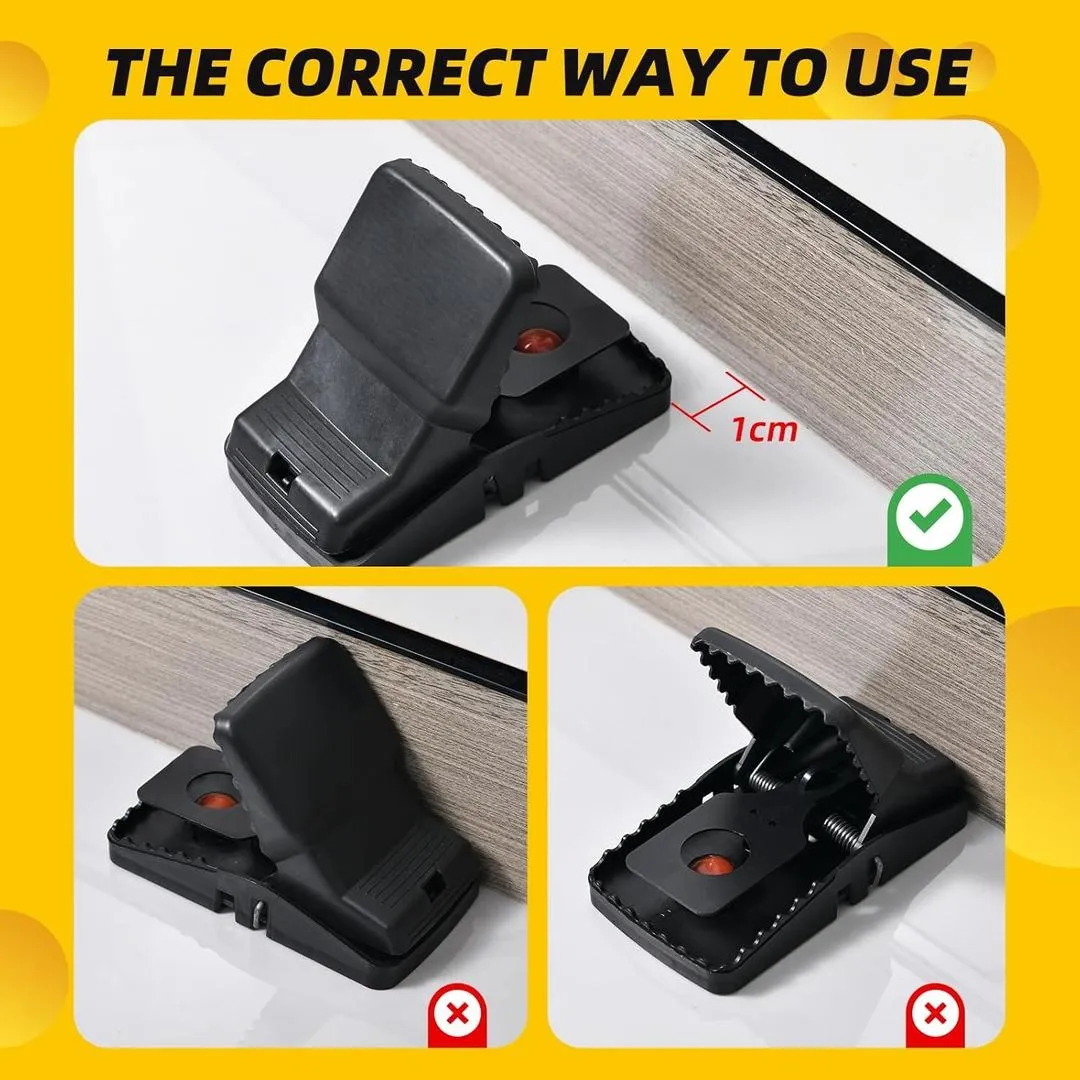6PC Heavy Duty Rat Trap Mouse Trap Mice Catcher High Quality Plastic Reusable