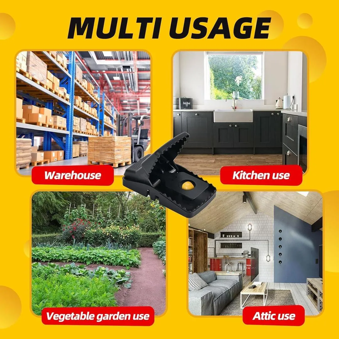 6PC Heavy Duty Rat Trap Mouse Trap Mice Catcher High Quality Plastic Reusable