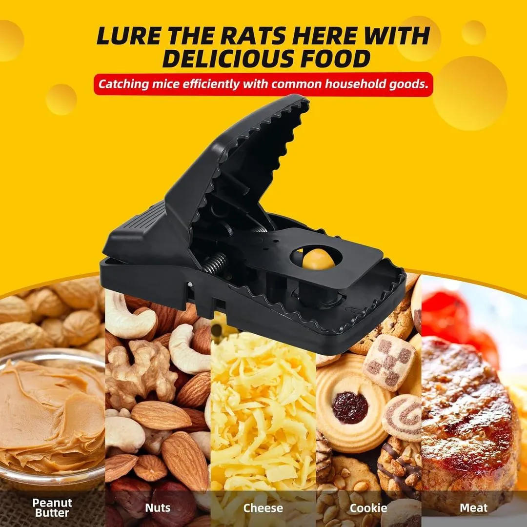 6PC Heavy Duty Rat Trap Mouse Trap Mice Catcher High Quality Plastic Reusable