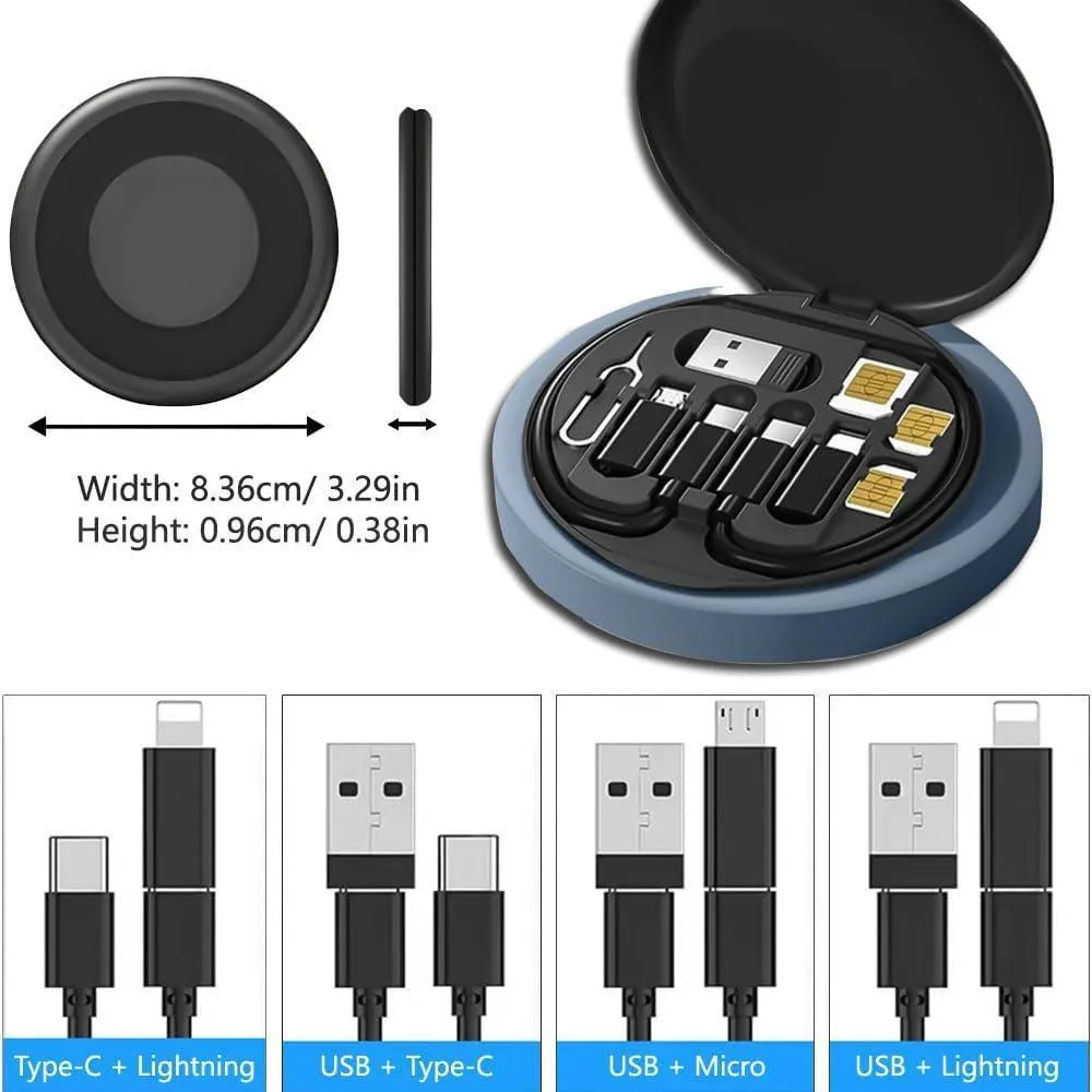 60W Fast Charging Cable Storage Box for iPhone & Android
