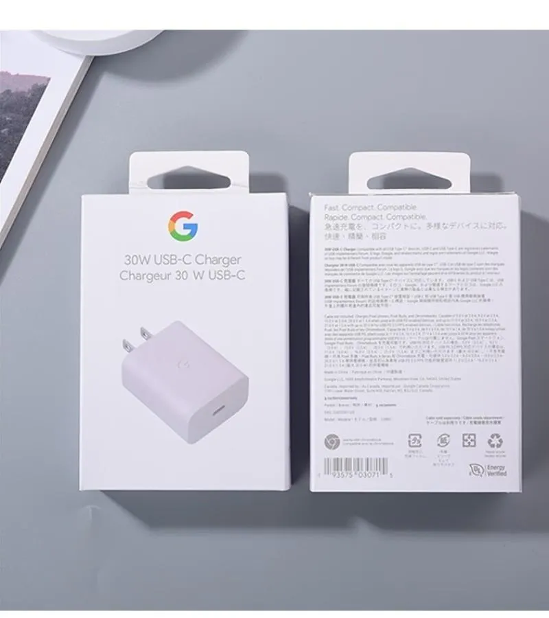 Google Pixel 30W Fast Charging USB-C Adapter White