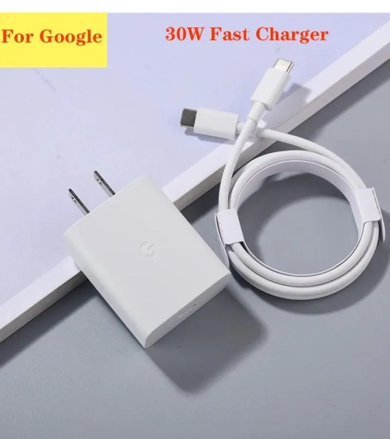 Google Pixel 30W Fast Charging USB-C Adapter White