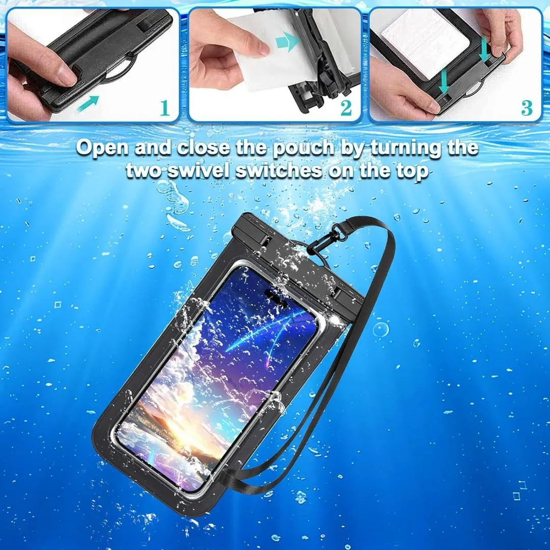 Waterproof Phone Pouch White IP68 30M