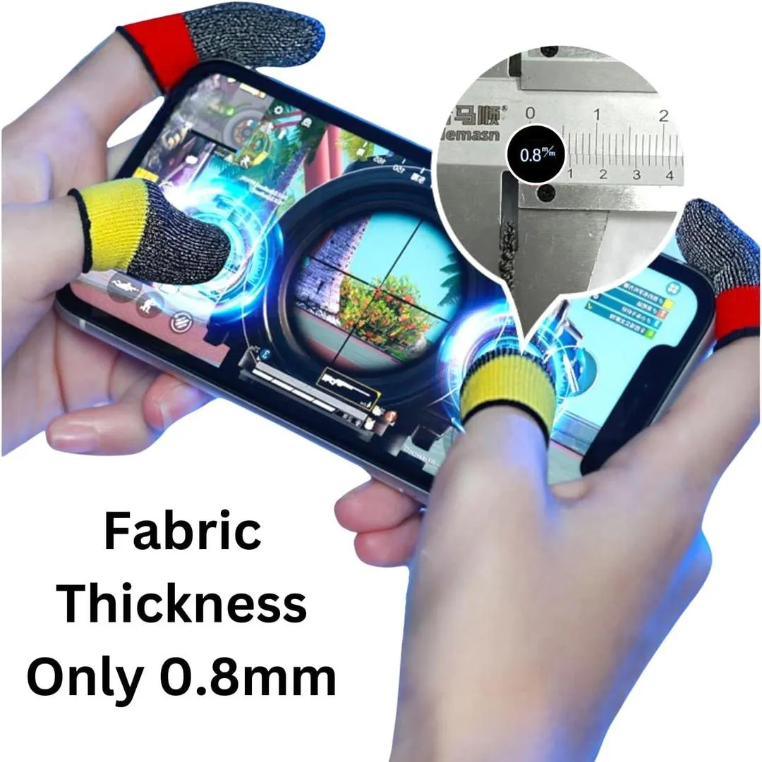 Gaming Thumb Gloves Black 2-Color Anti-Slip Fast Touch