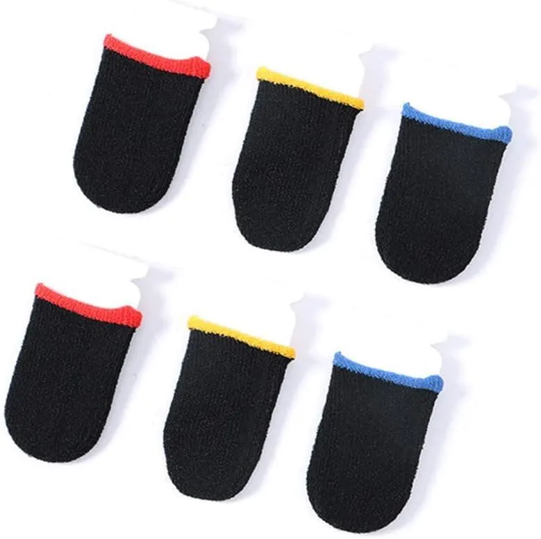 Gaming Thumb Sleeves Pack of 20 Black Anti-Sweat