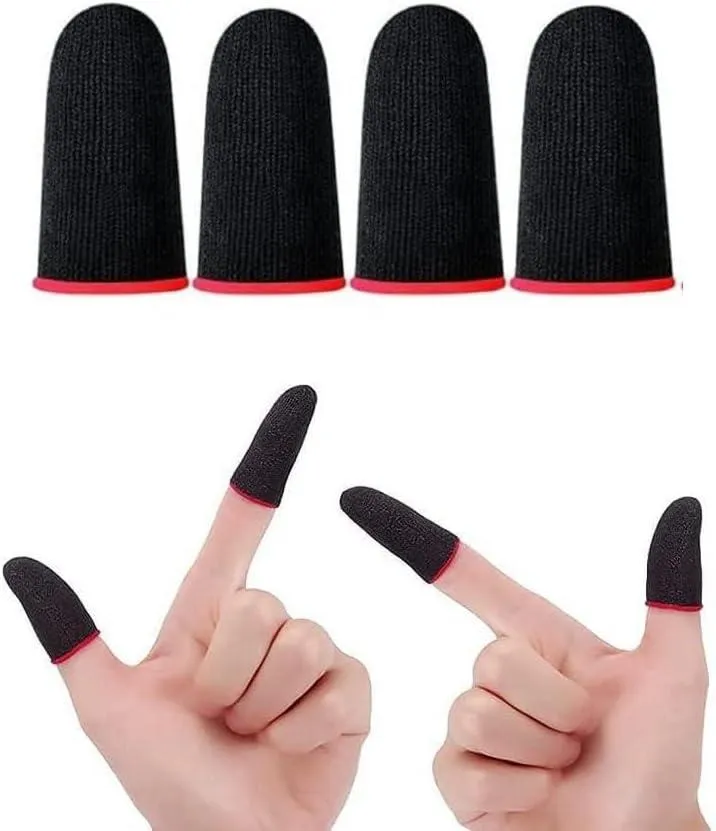 PUBG Gaming Thumb Sleeves Black 10 Pair Anti-Slip