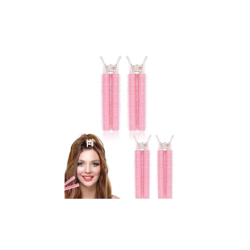 Create Instant Volume & Perfect Curls: 2PC Self-Grip Root Lift Rollers