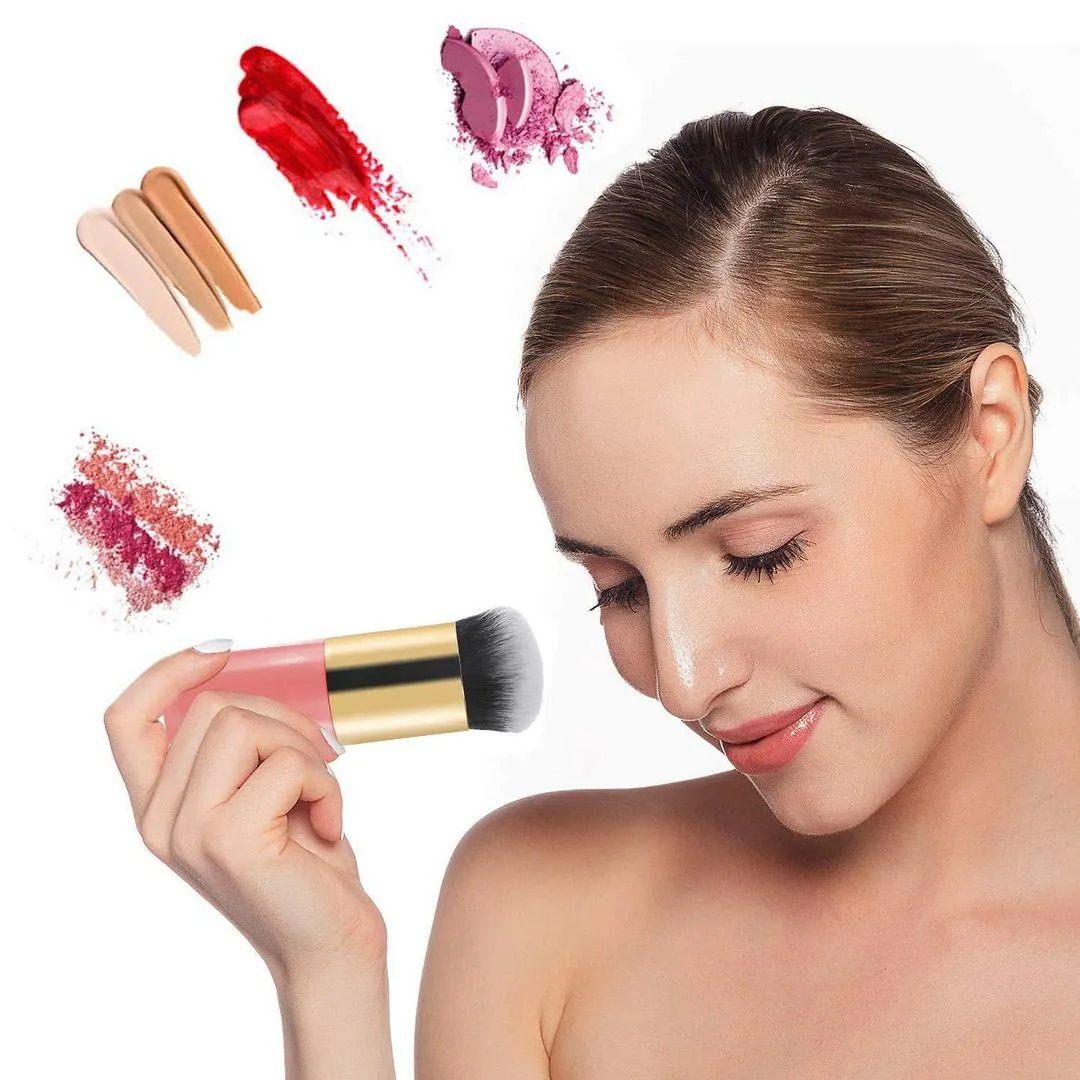 Blending Makeup Brush - 1 Pcs Multicolor Smooth Synthetic Fibre Tool