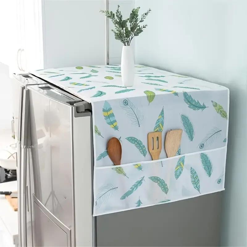 1 Pc EVA Printed Refrigerator Cover