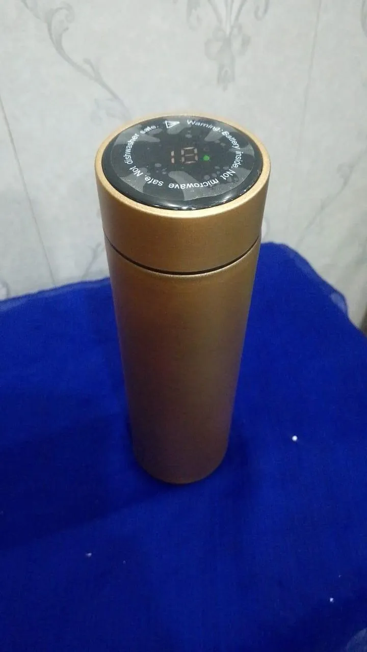  500ML Stainless Steel Intelligent Hot Cold Vacuum Flasks Convenient portable Temperature Bottle