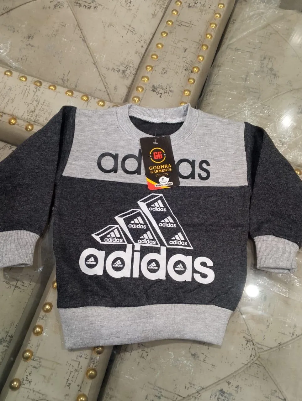 2 Pcs Boy's Cotton Fleece Printed Tracksuit
