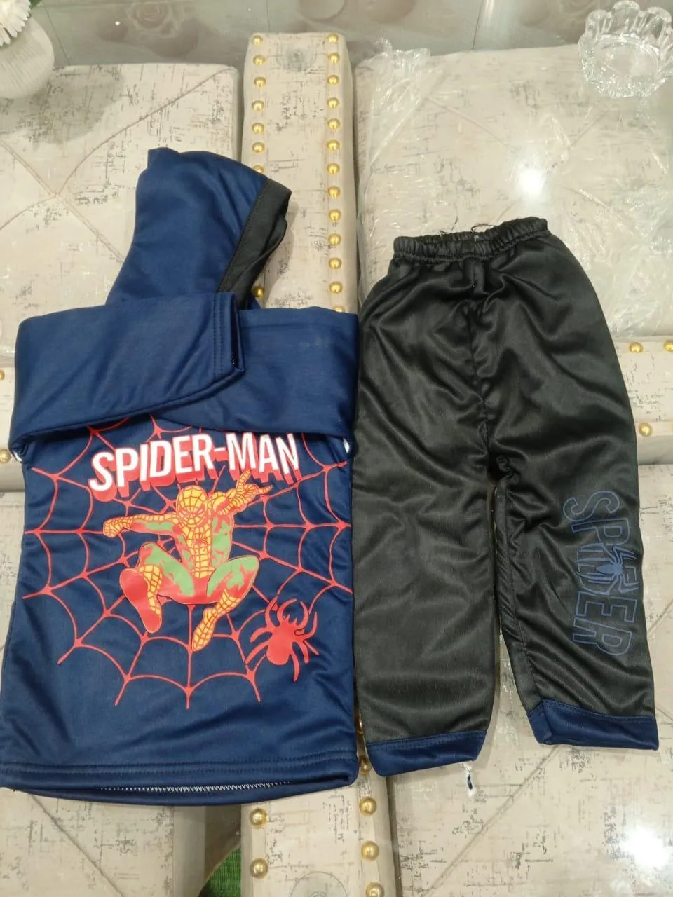 1 Pc Boy's Cotton Fleece Printed Hoodie Tracksuit