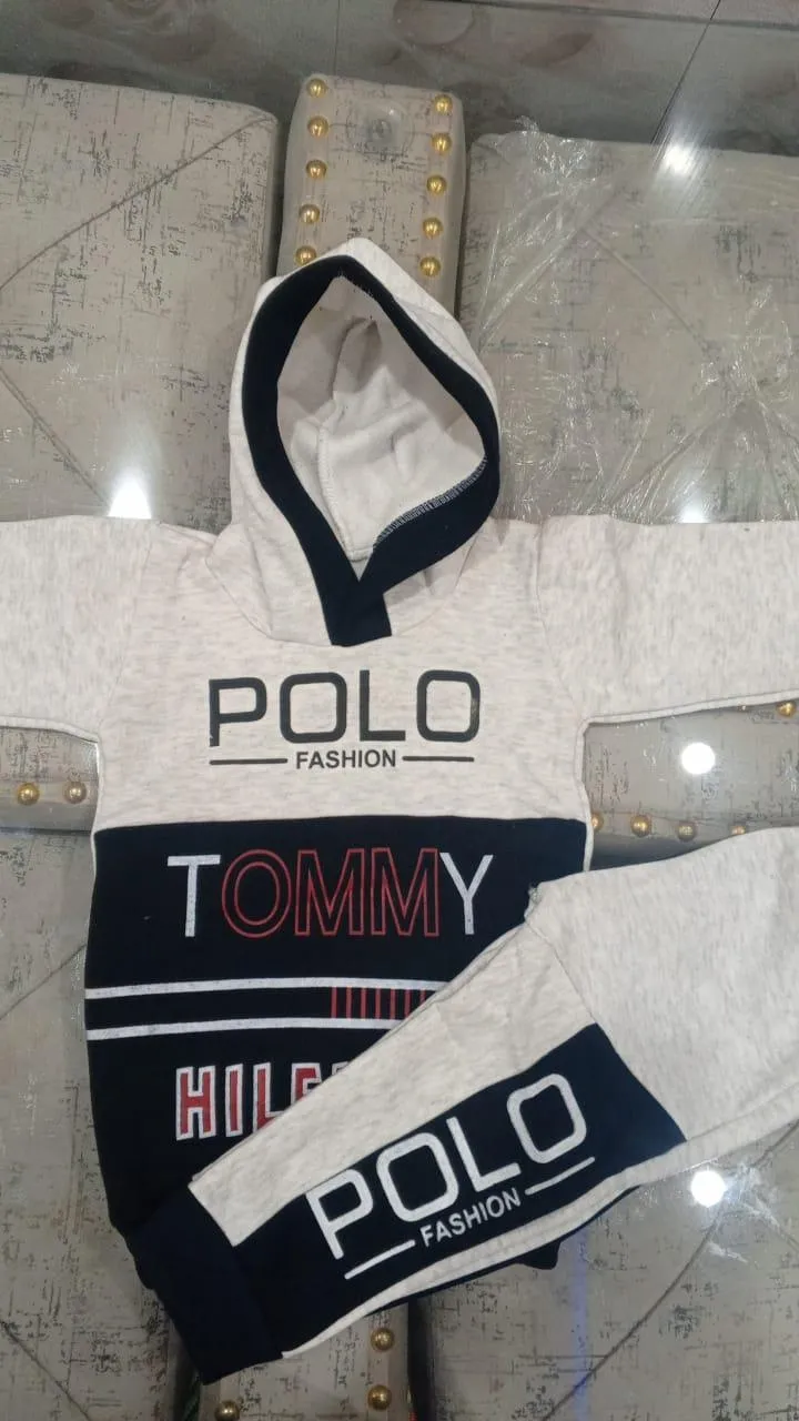 2 Pcs Boy's Blended Printed Tracksuit – Comfortable & Stylish