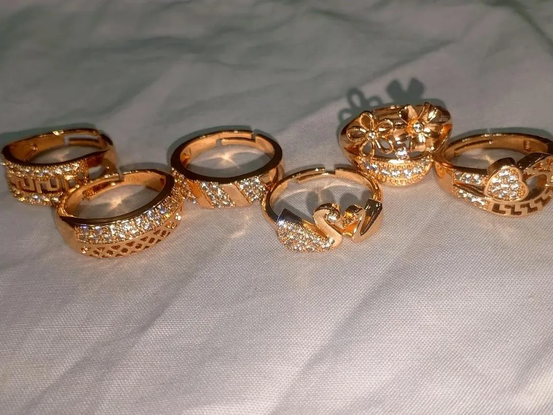 Gold Plated Rings Set