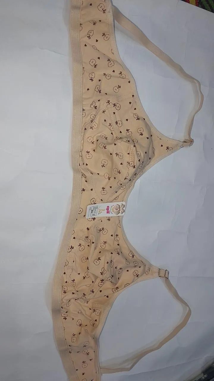 Lightweight Printed Malai Non-Padded Bra - Perfect Comfort in 1 Pc