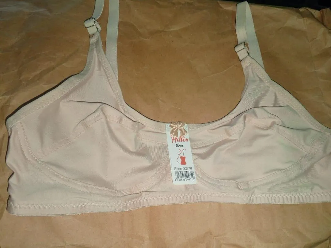 Ladies Soft Cotton Non-Padded Bra – Comfortable Daily Wear Innerwear in Multiple Colors