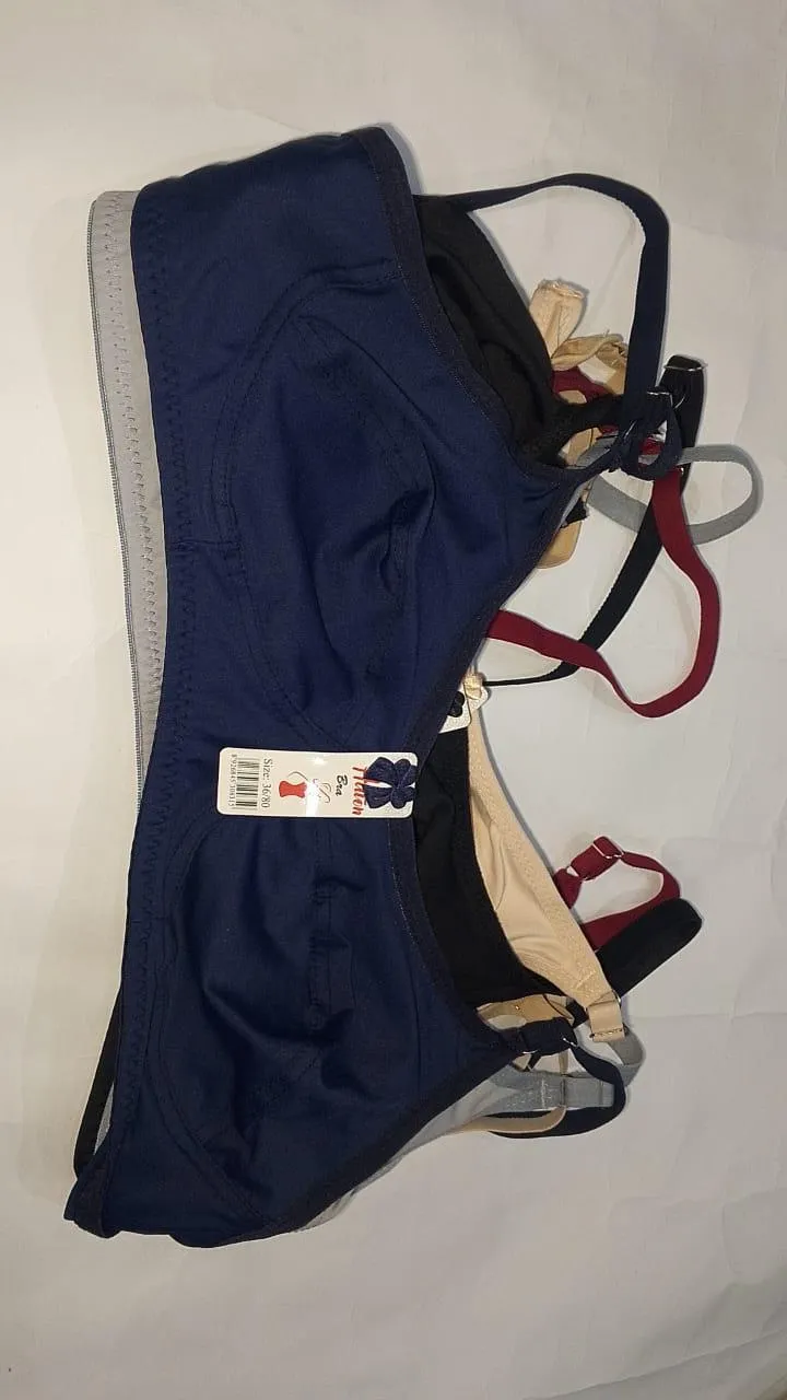 Ladies Soft Cotton Non-Padded Bra – Comfortable Daily Wear Innerwear in Multiple Colors