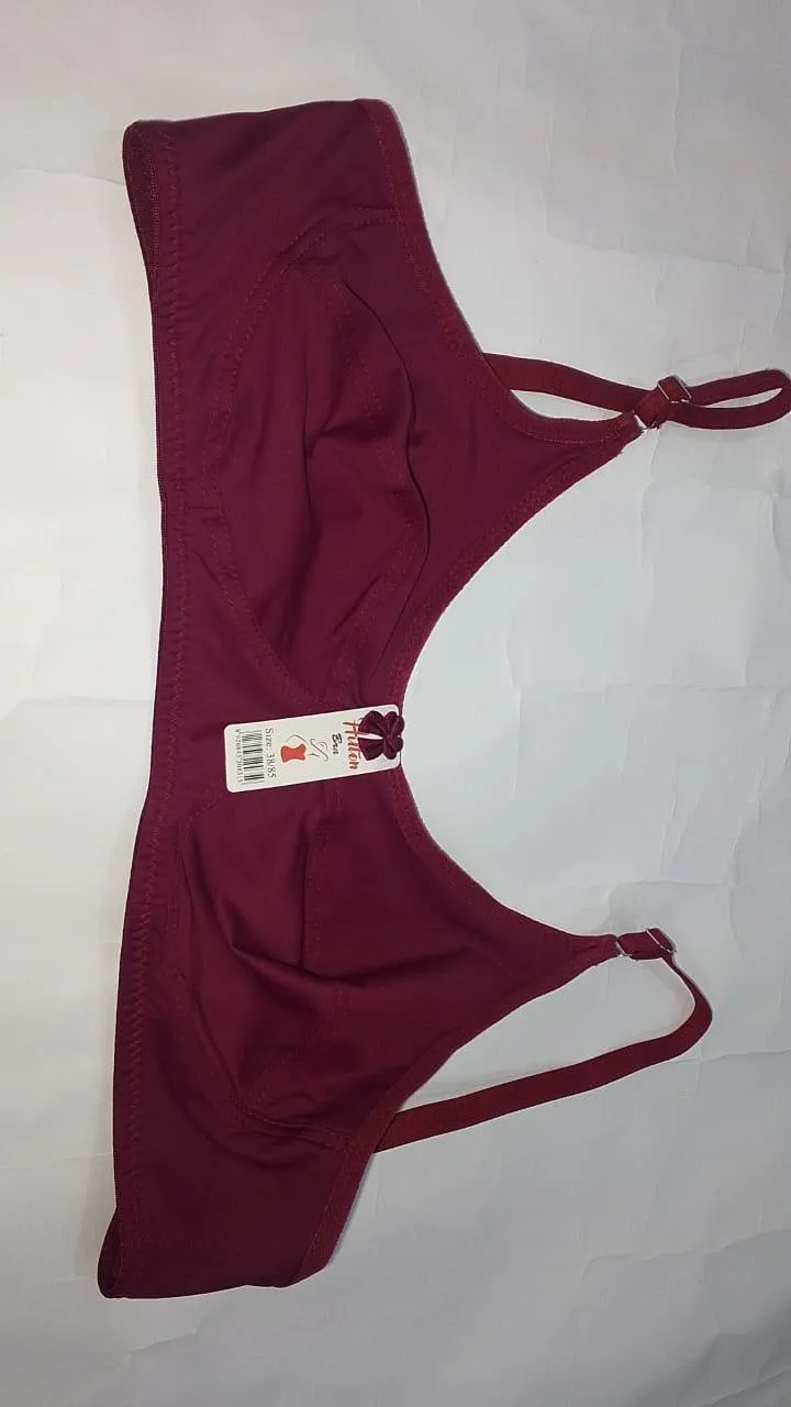 Ladies Soft Cotton Non-Padded Bra – Comfortable Daily Wear Innerwear in Multiple Colors