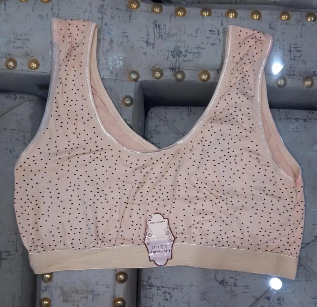 Spandex Plain Comfortable & Lightweight Sports Bra – Free Size, Soft & Stretchable