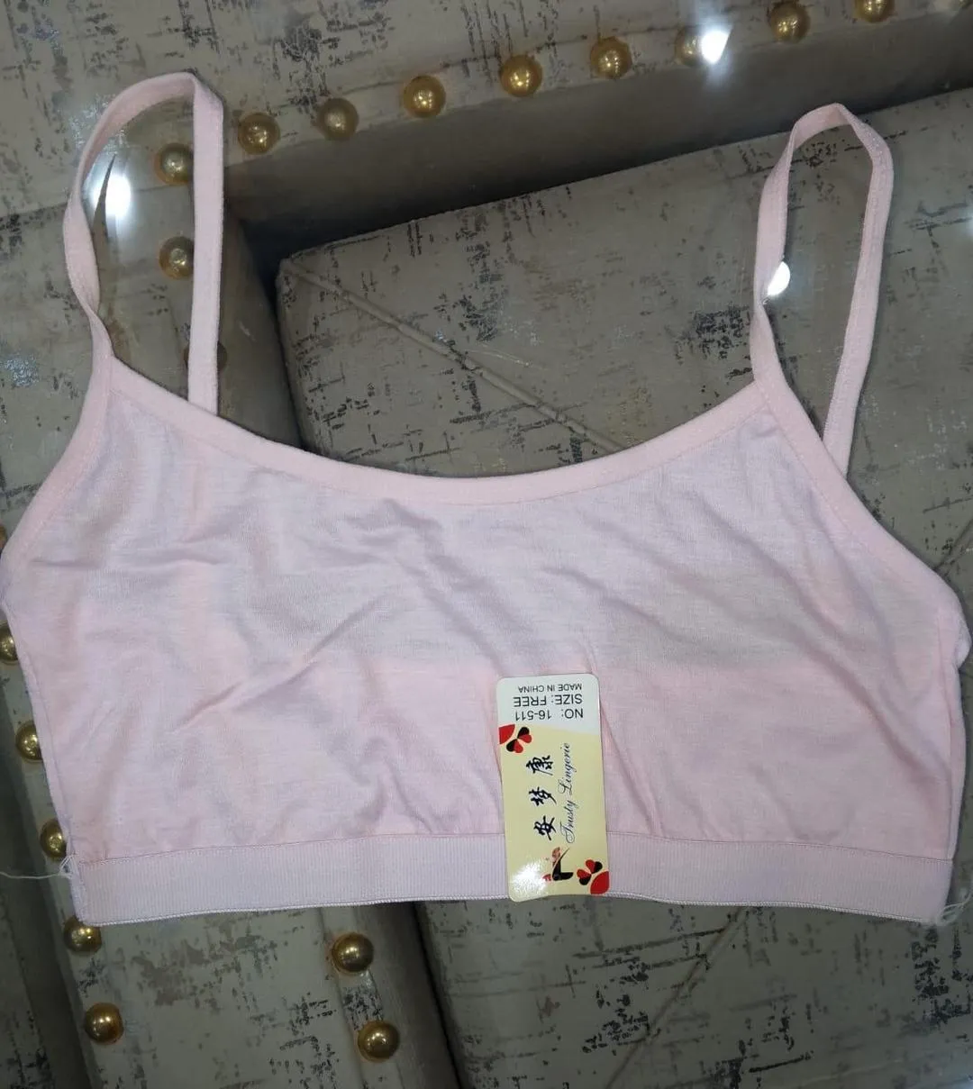 Plain Spandex Sports Bra – Normal Quality, Soft & Stretchable