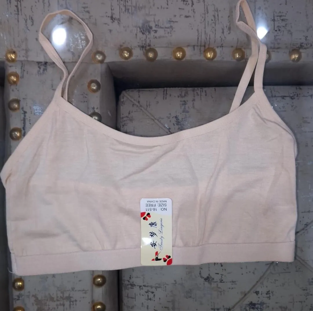 Plain Spandex Sports Bra – Normal Quality, Soft & Stretchable