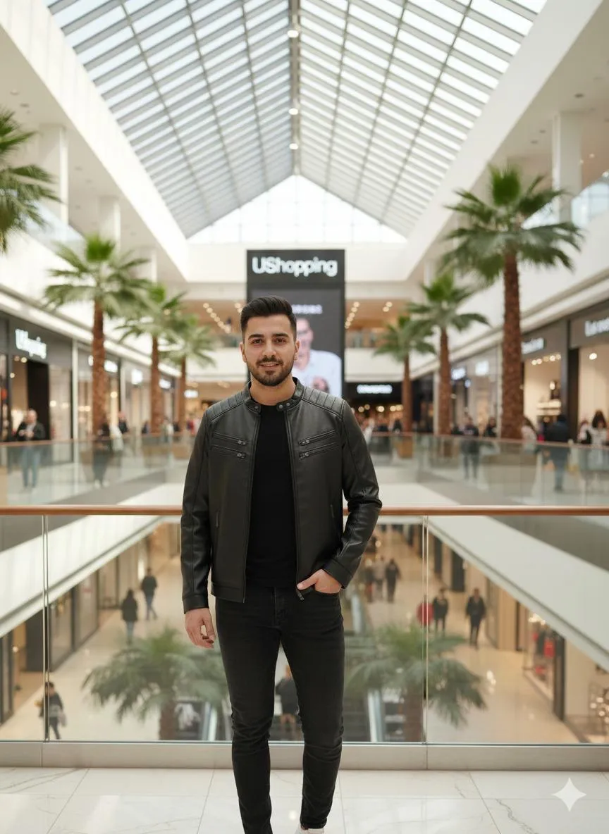 1 Pc Men's Leather Plain Jacket