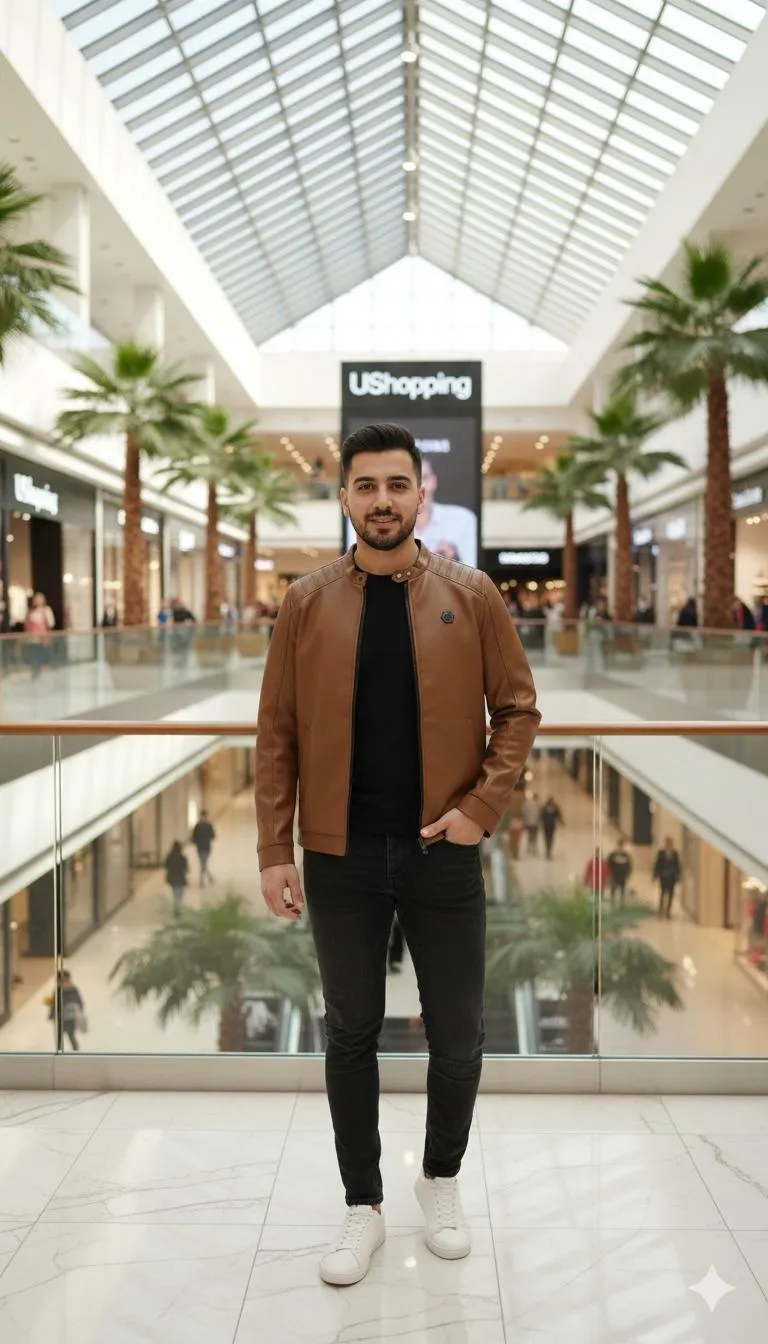 1 Pc Men's Leather Plain Jacket