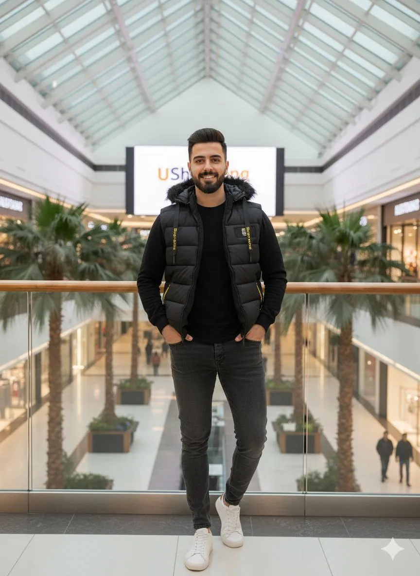 1 Pc Men's Parachute Plain Jacket