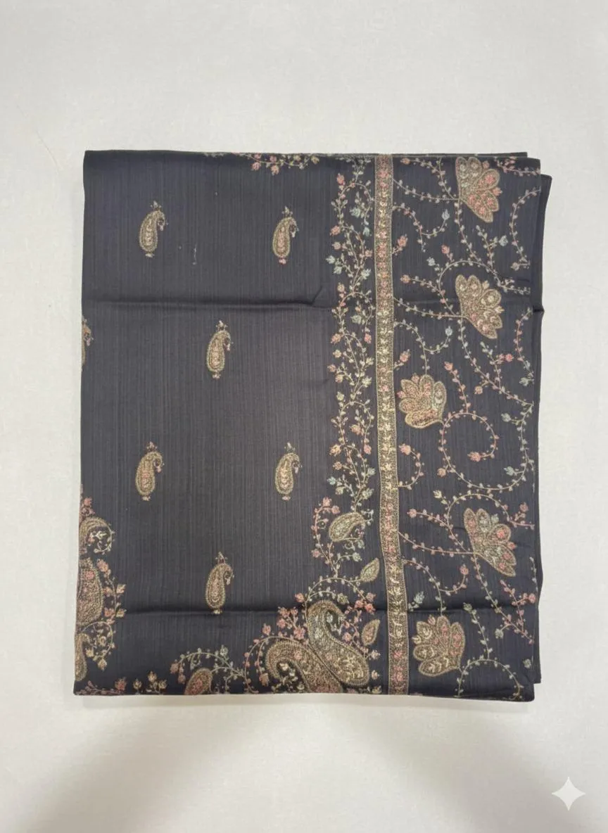 Women's Pashmina Wool Embroidered Shawl