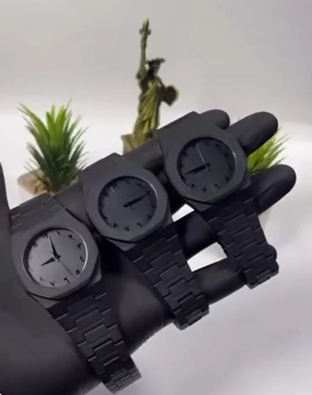 Arabic Aura Watch Best for Men & Boys - Black Color - Without Box Art # M247-B.Aur-90500WoB-001