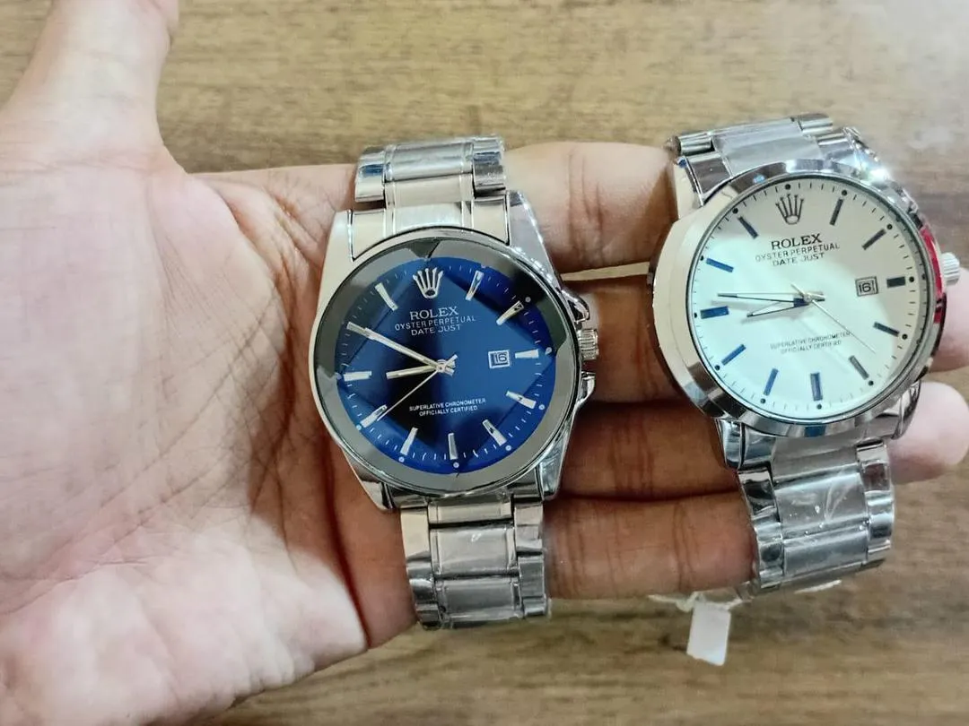 Men's Stainless Steel Round Analogue Watch - 1 Pc