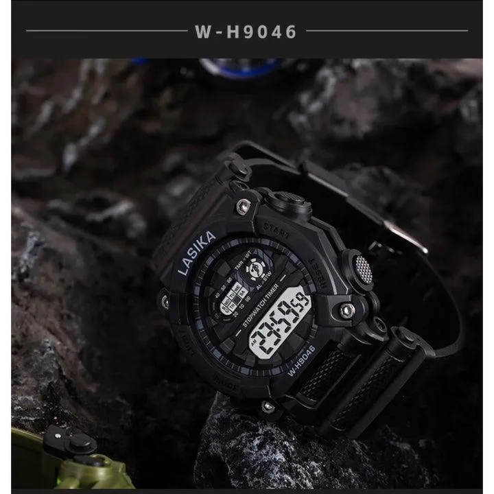 Men's Digital Sports Watch 100% Water Proof Watch Random Multicolor Art# M247-Las-WR30-90600-0003