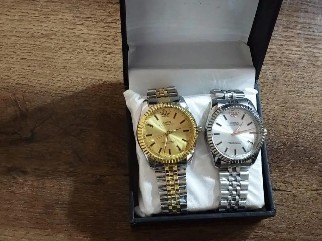 Men's Watch - Modern Stylish Chain Strap Watch - With Box - Random Design Dial- Art # M247 -LoxR900400k-WBox-0028