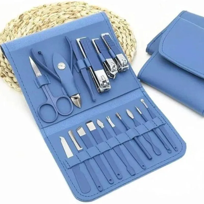 Professional Manicure Pedicure Kit 16 Pcs Set Premium Good Quality Art# M247-ManiPedi-16Pc900430k0-Y0003