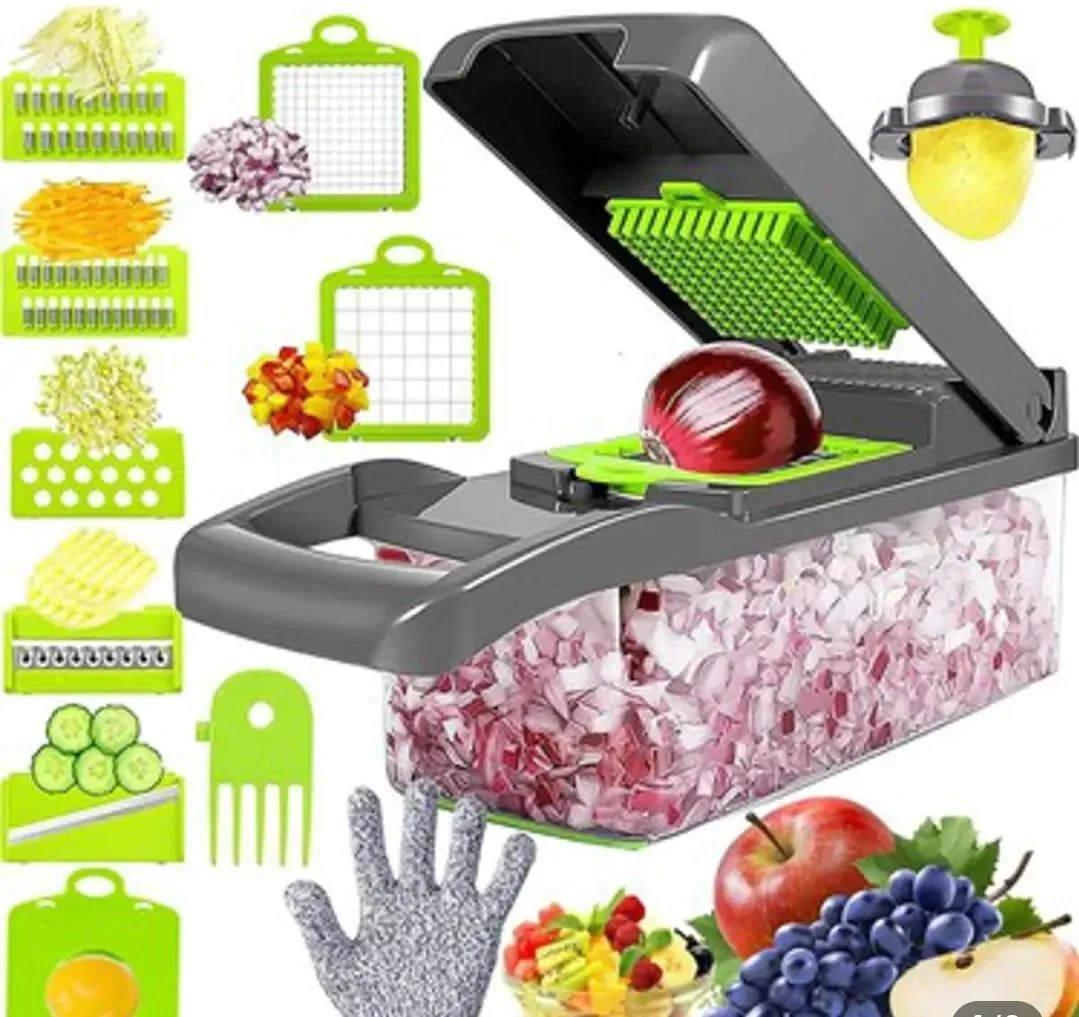 Effortless Meal Prep is Here! The Ultimate 14-in-1 Kitchen Chopper