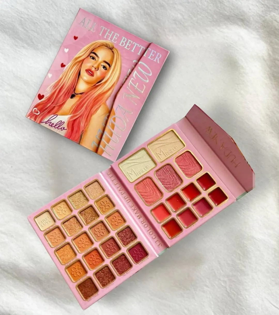 All-in-One Makeup Palette Kit With Eyeshadow/Highligher/Blusher/Lip Stick/Eyebrow Powder