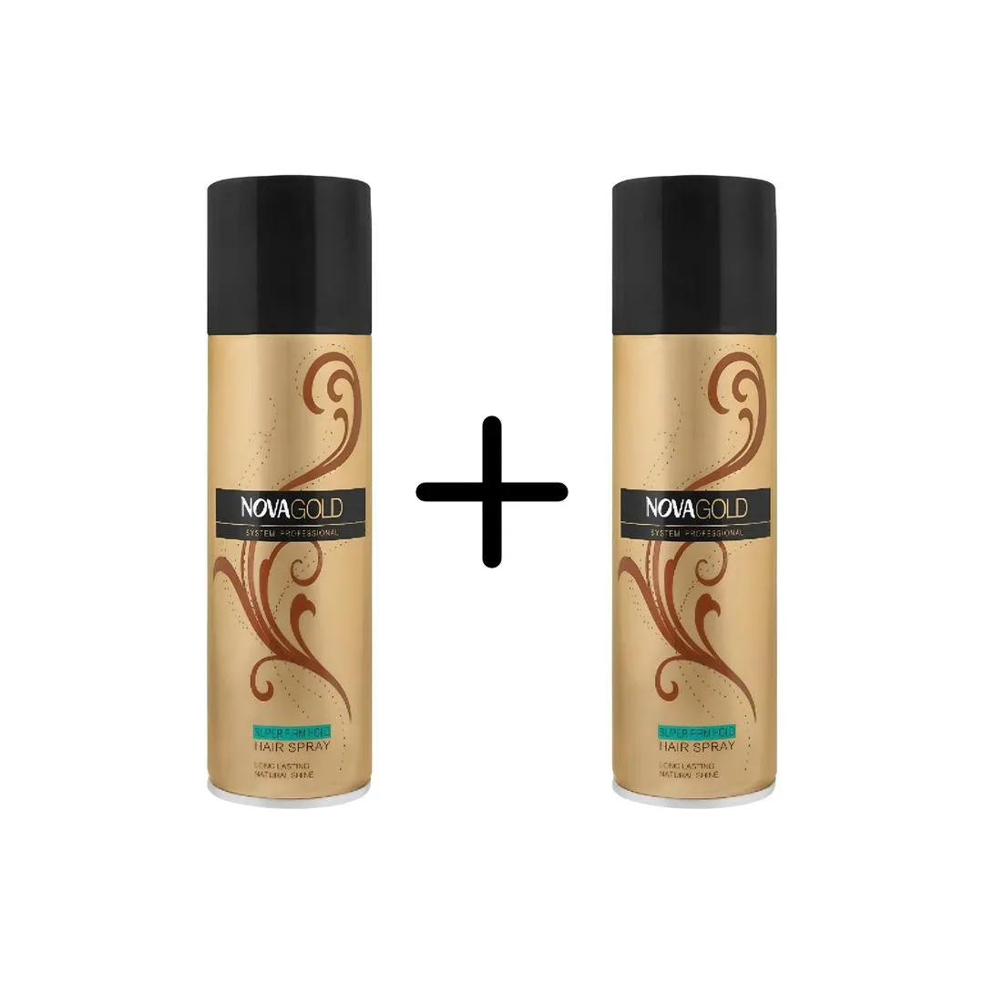 Pack of 2 Nova Gold Super Firm Hold Hair Spray