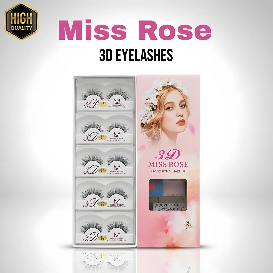 2 Pairs Of 3D Miss Rose Eyelashes