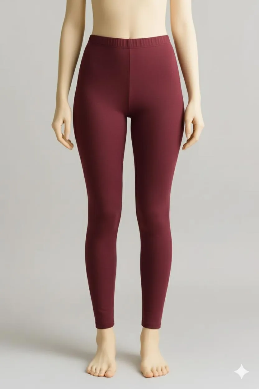 Imported Tights for Girls & Women – Stretchable, Comfortable, Premium Quality in Maroon, Black & White | Everyday Wear Leggings