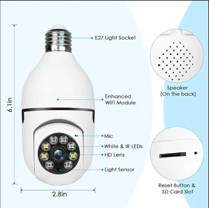 Clear Vision 360 View Security Camera