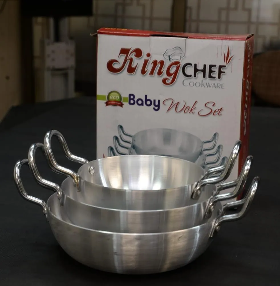 Stainless Steel Wok (Karahi) - Stylish and Easy to Clean Cooking Essential