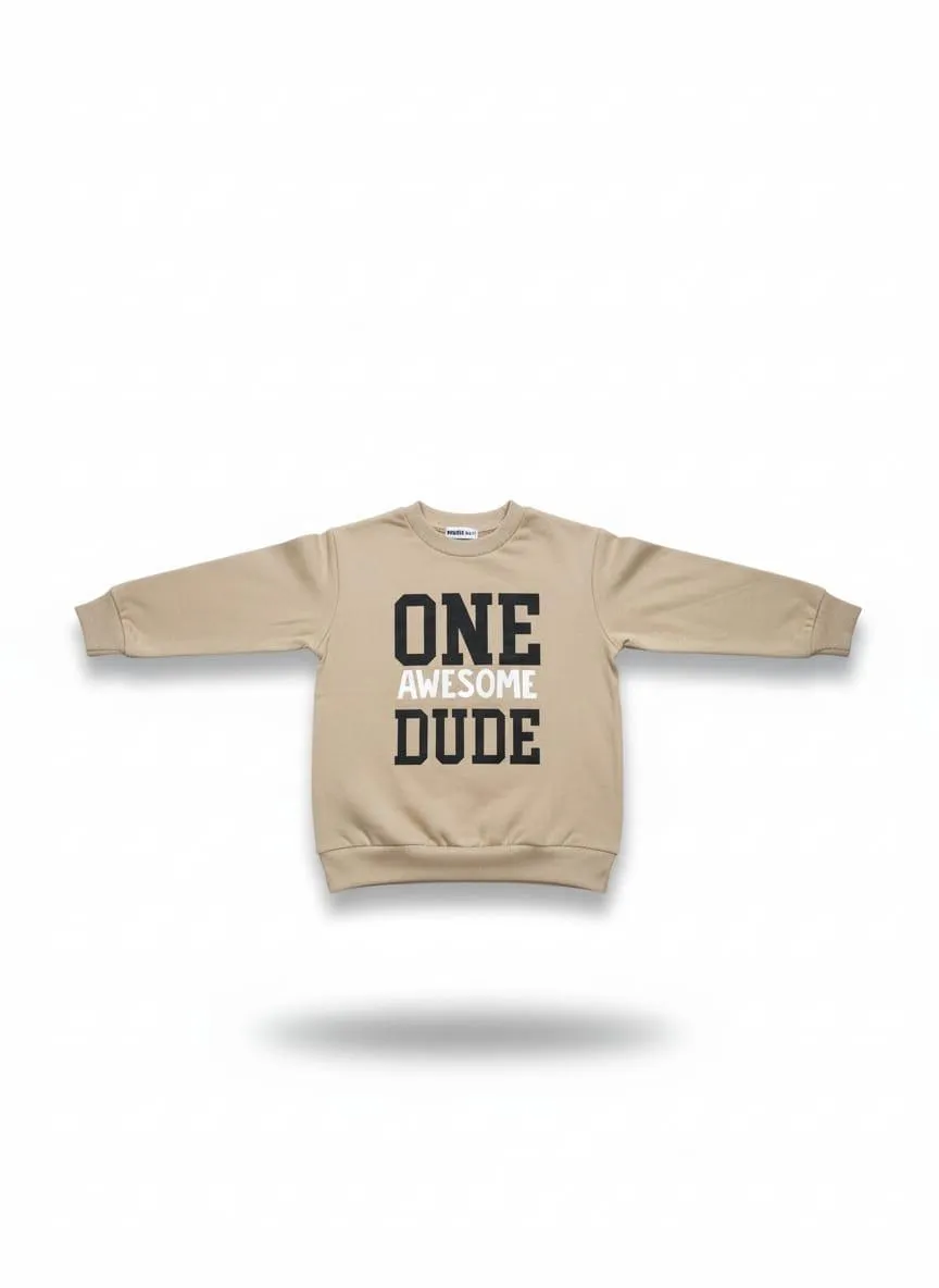 1 Pc Boy's Stitched Jersey Plain Sweatshirt