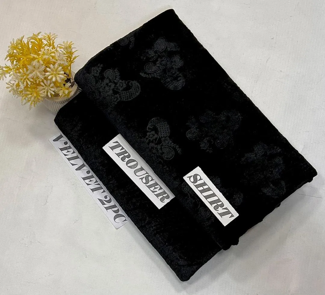 2 Pcs Women's Unstitched Printed Suit